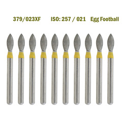 Dental Burs SUPÉR Multi-Use Diamond Egg Football 379/023XF EXTRA FINE High Speed