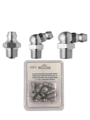 1/4″ SAE Stainless Steel Grease Fittings Kit 4Pcs-Straight, 4Pcs-90-Degree,4Pcs