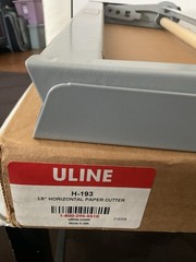 ULine Kraft Paper Roll Cutter Holder 18” H193 Horizontal Table Top Wall Mount