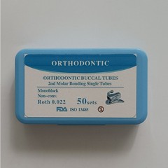 6x Dental Orthodontic Bondable Buccal Tubes MBT ROTH 022 1st 2nd Molar Non-conv