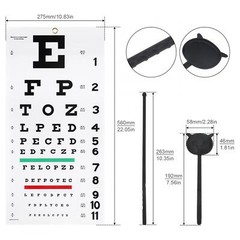 Eye Chart Eye Testing Chart Visual Acuity Measuring Eye Charts Set for Eye Exam