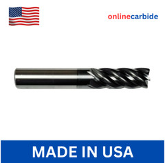 3/8″ 5 FLUTE CARBIDE END MILL – .060 CORNER RADIUS – AlCrN COATED