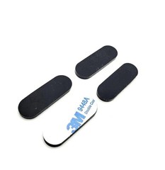 1 1/2″ x 1/2″ Oval Rubber Feet 1/8″ Thick 3M Adhesive Stick on Pads Electronics