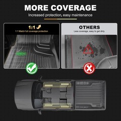 Aomsazto Floor Mats For 2013-2018 Dodge Ram 1500/2500/3500 Crew Cab All Weather