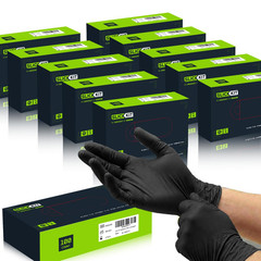 Disposable Nitrile Gloves, 4 Mil Latex-Free Powder-Free Industrial Gloves for Cl