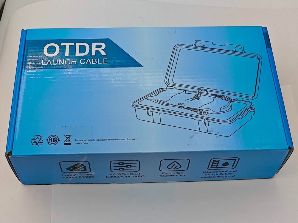LC/APC-LC/APC OTDR test extension line 1KM SM Fiber cable box NEW