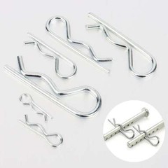 100 Pcs Cotter Pins Assortment Kit Hitch Pin Clip Locking R Hairpin Mower Deck
