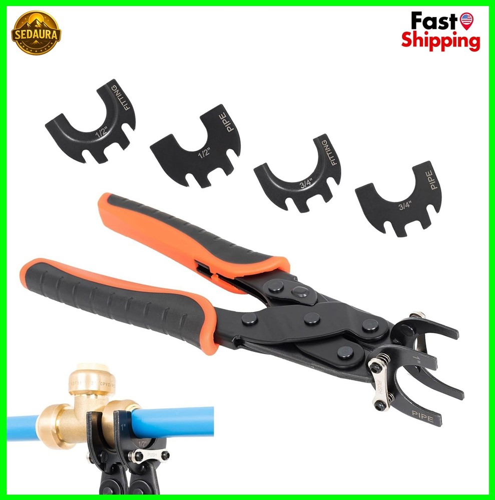 Push to Connect Removal Tool Disconnect Tongs for 1/2 3/4 1 In PEX Push Fitting