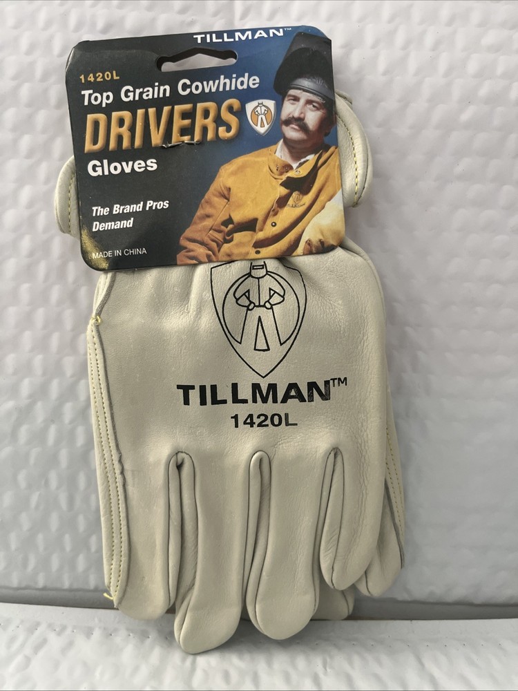 Tillman 1420L Top Grain Cowhide Drivers Gloves – L, Pack of (1 Pair)