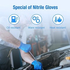 4 Mil Nitrile Exam Gloves ULTRA DURABLE (M L) Powder free 100 / 1000/3000 / Case
