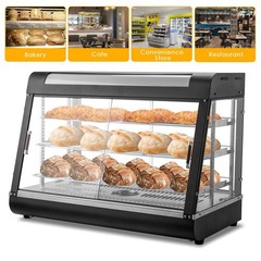 3 Tier 35″ Electric Food Warmer Display Case Commercial Pizza Hamburger Showcase