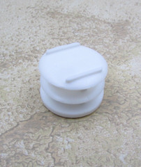 QTY 12 White Plastic 1″ Inch OD 14-20 Gauge Round Tube End Cap Insert Plug Glide