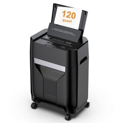 QUIETLEMON 120-Sheet Paper Shredder Cross Cut 5.28Ga Commerical For Office Home