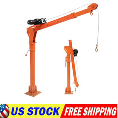 🔝1100 lbs Pickup Truck Hoist Crane w/Electric Winch Folding Truck Mounted Crane