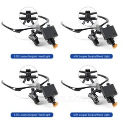 3.0X-6.0X Dental Medical Surgical Headband Binocular Loupes +LED Head Light