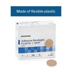 MCK48222000 – Mckesson Brand Adhesive Spot Bandage 100 Count (Pack of 1)
