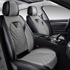 Leather Seat Covers Waterproof Breathable Buick Regal 2011-2017 Front Gary-Black