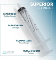 BH Supplies 1mL Luer Slip Tip Syringes (No Needle) – 100 Count (Pack of 1)