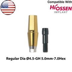 US Dental Straight Transfer Abutment Regular Ø4.5/5.0/6.0mm Fits Osstem Hiossen