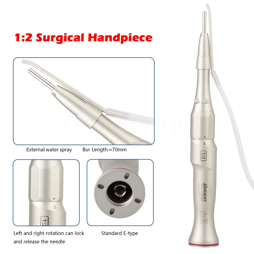Dental 1:2 Increasing Surgical Osteotomy Handpiece Straight E-type HP Φ2.35mm