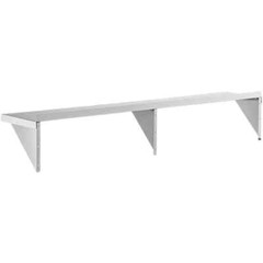 12″W x 72″L Stainless Steel Commercial Kitchen Overshelf Solid Wall Mount Shelf
