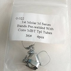 Dental Orthodontic Buccal Tube 1st Molar Tpl/Double Tubes with Bands Convertible