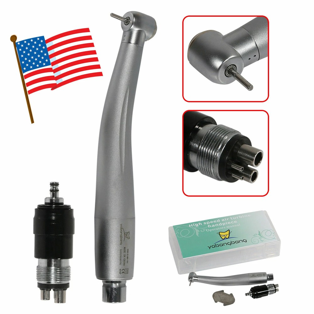 1-5 Yabangbang Fast High Speed Handpiece with 4 Hole Quick Coupler Swivel Dental