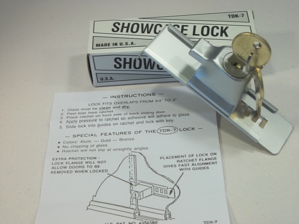 TDK-7 Stick-On Showcase Lock Key #61