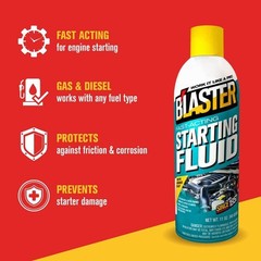 11 Oz. Fast-Acting Engine Starting Fluid Spray (Pack of 6)