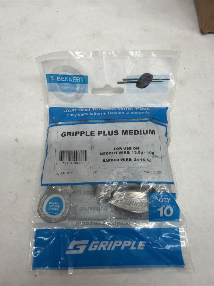 Gripple Barbed Wire Joiners, 15.5 Gauge, 10-Pk. – 288545
