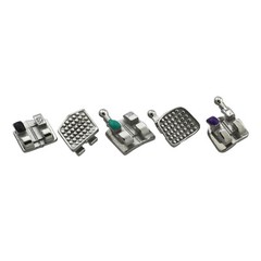 50 Kits Orthodontic Brackets Dental Metal Braces MIM Mini MBT 022 345 Hooks OC