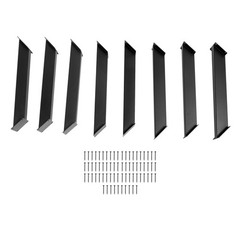 8 Pcs Heavy Duty 45 Degree Angle Support Bracket Pergola Kit for 4”x4” Wood