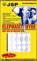 JSP ELEPHANT HYDE BARBELL JEWELRY ADHESIVE PRICE TAGS ROUND WHITE DISPLAY 1000
