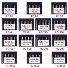 67 Types Dental Round Tungsten Carbide FG Bur For Surgical High Speed Handpiece