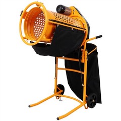 360W Foldable Electric Rotary Soil Sieve Machine Steel Screen Aperture 11MM