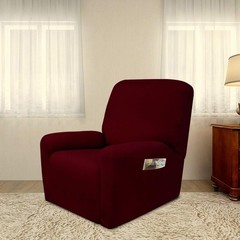 Super Stretch Chair Sofa Slipcover with Pocket – Spandex Non Slip Soft Couch