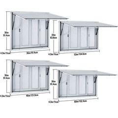 Concession Stand Trailer Serving Window Awning Food Truck Service Screen Windows