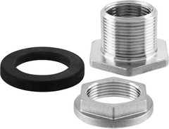 1″ NPT Female Thread Bulkhead Fitting 304 Stainless Steel Water Tank Connector
