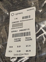 (QTY 2) 25′ Lightera JR5DK001SCASCA025F Pre-Terminated APC-APC Fiber Optic Cable