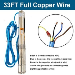Manual Hand Water Pitcher Pump 33Ft Lift Stainless Steel Hand Well Pump Suction