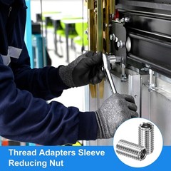 M METERXITY 6-Pack Thread Adapters Sleeve Reducing Nut, M10x1.5 M8xM10x20mm