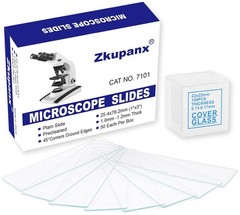 Blank Glass Microscope Slides and Covers – Ground Edges & 45° Clipped Corners, H