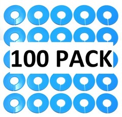 Blue Round Plastic Blank Rack Size Dividers – Multi-Pack