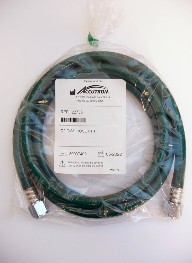 Accutron O2 Hose DISS, 6ft., PN 22735