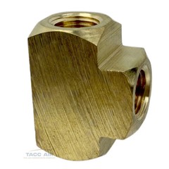 5 PC 1/8″ Female NPT Equal Pipe Tee Brass Barstock Threaded Pipe Fitting FNPT