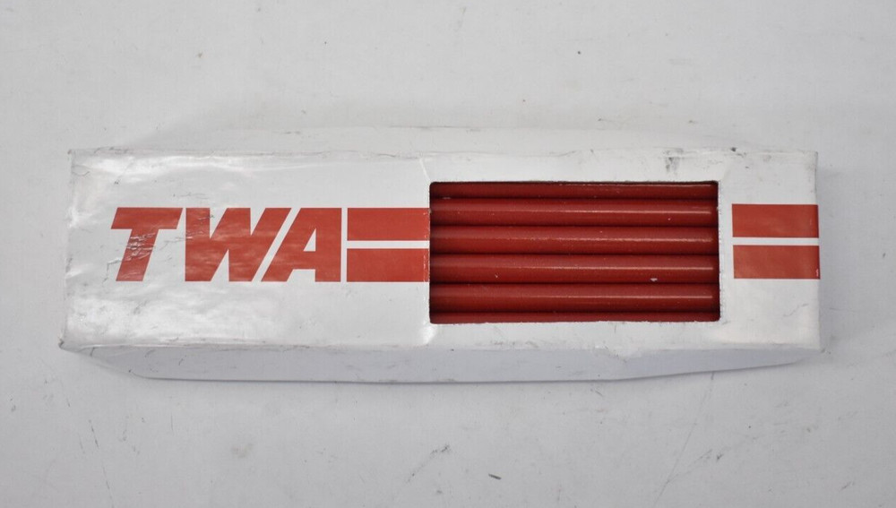 TWA Hotel Branded Musgrave Pencil Co Sharpened No 2 Pencils Wood Red 12 Pack