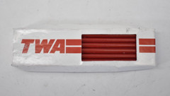 TWA Hotel Branded Musgrave Pencil Co Sharpened No 2 Pencils Wood Red 12 Pack