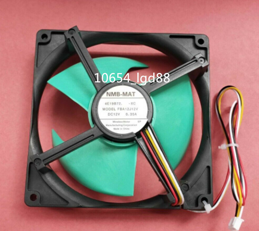 For NMB-MAT FBA12J12V DC 12V 0.35A Refrigerator fan 4pin #9