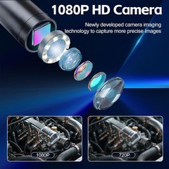 IP67 Waterproof Inspection Camera 4.3 Inch 1080P 8LED Light 10M Cable Industrial