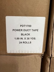 24ROLLS 2″ x 35 YDS BLACK MONKEY DUCT TAPE USA MADE HEAVY DUTY DOUBLE THICK